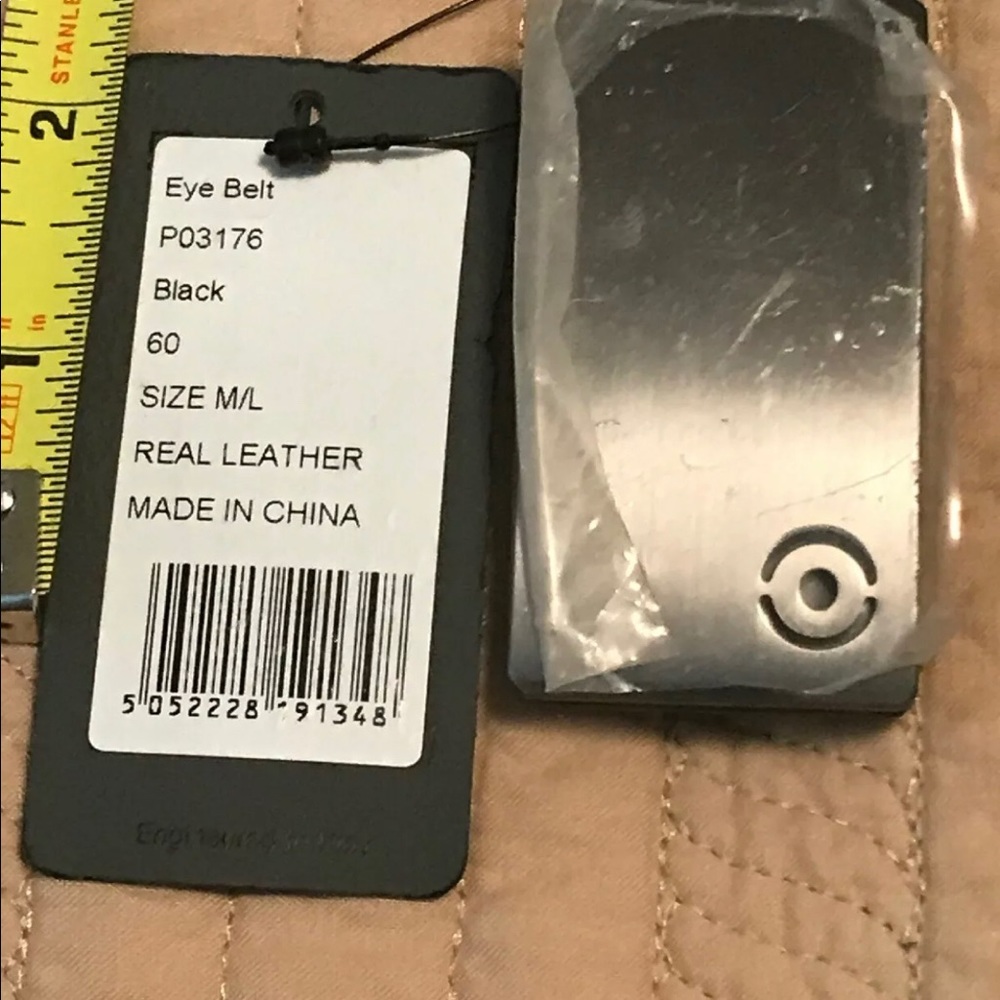 PING Eye Black Leather Golf Belt NWT, Men’s M/L